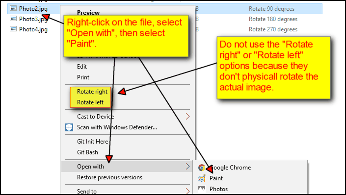 Image Rotation Issue with Windows 11