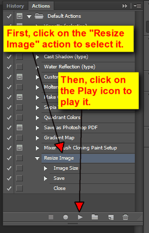 photoshop action to resize images